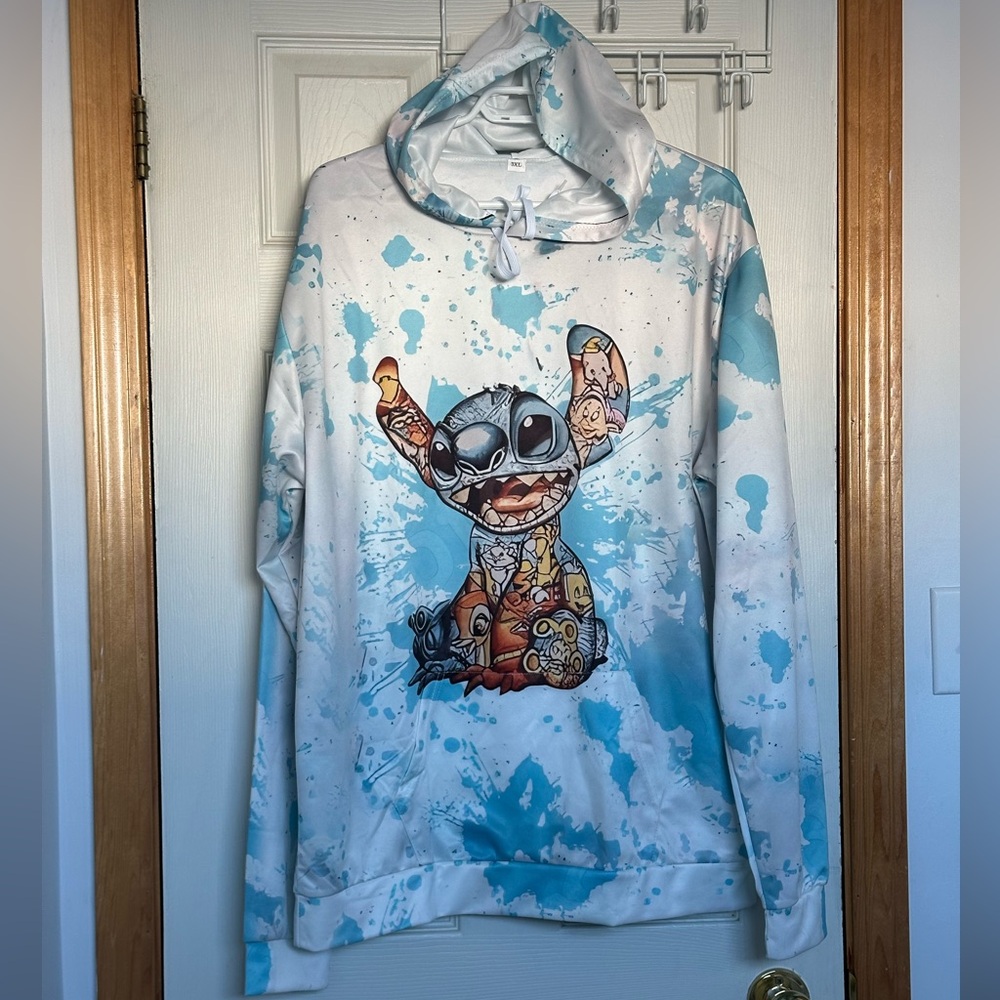 Unisex Disney “tattooed” Stitch hoodie